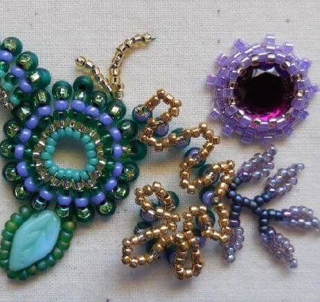 Petite Project: Bead Embroidery Sampler