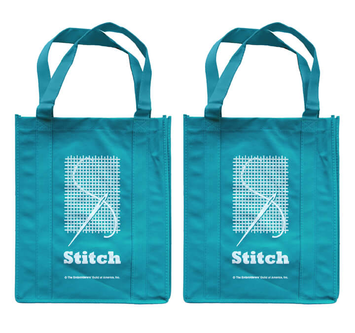 Eco Embroidery Stitch Tote Bag Set