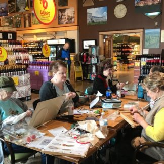 Photos and more: EGA members took embroidery everywhere on Stitch-in-Public Day 2019