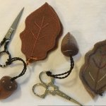 Stitch an Oak Leaf Needlebook and an Acorn Fob on our October and November Stitch-a-longs