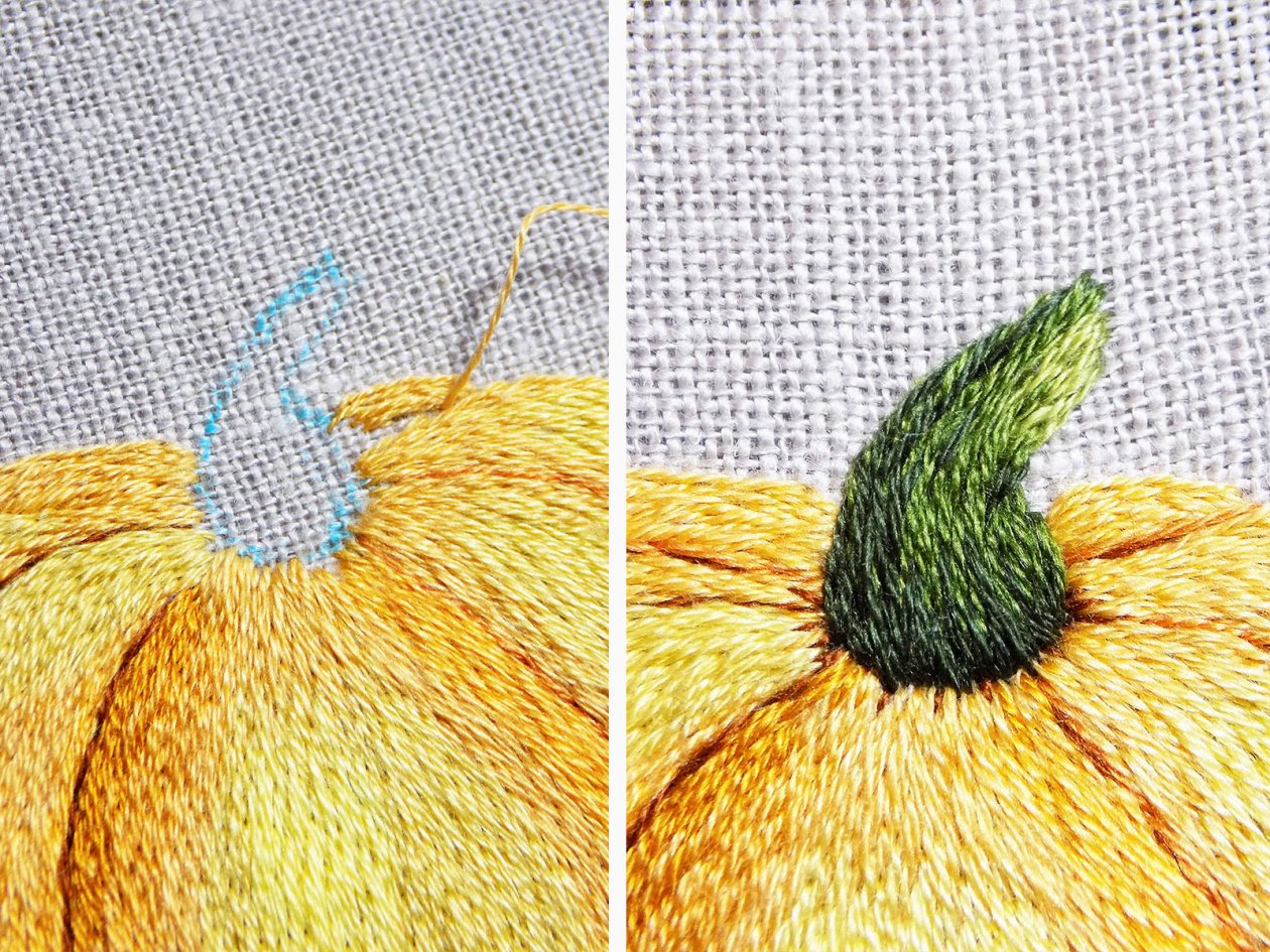 Pumpkin Embroidery Project