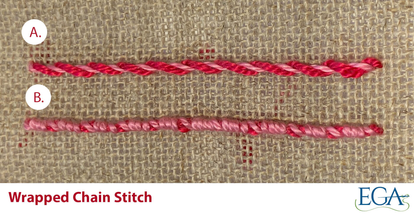Wrapped Chain Stitch