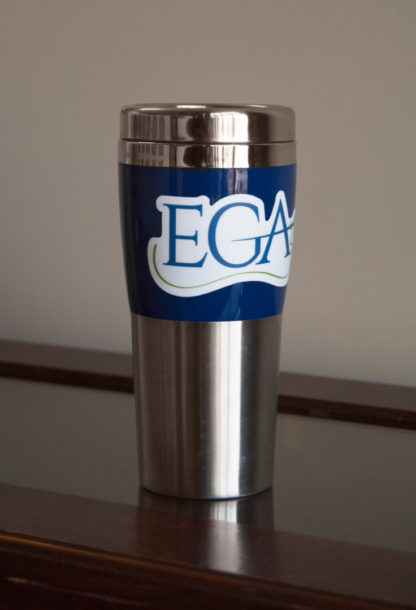 EGA Decal on Travel Mug