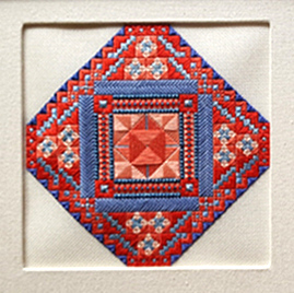 Mexican Tile in Alternate Colorway: Jill's Cornflower