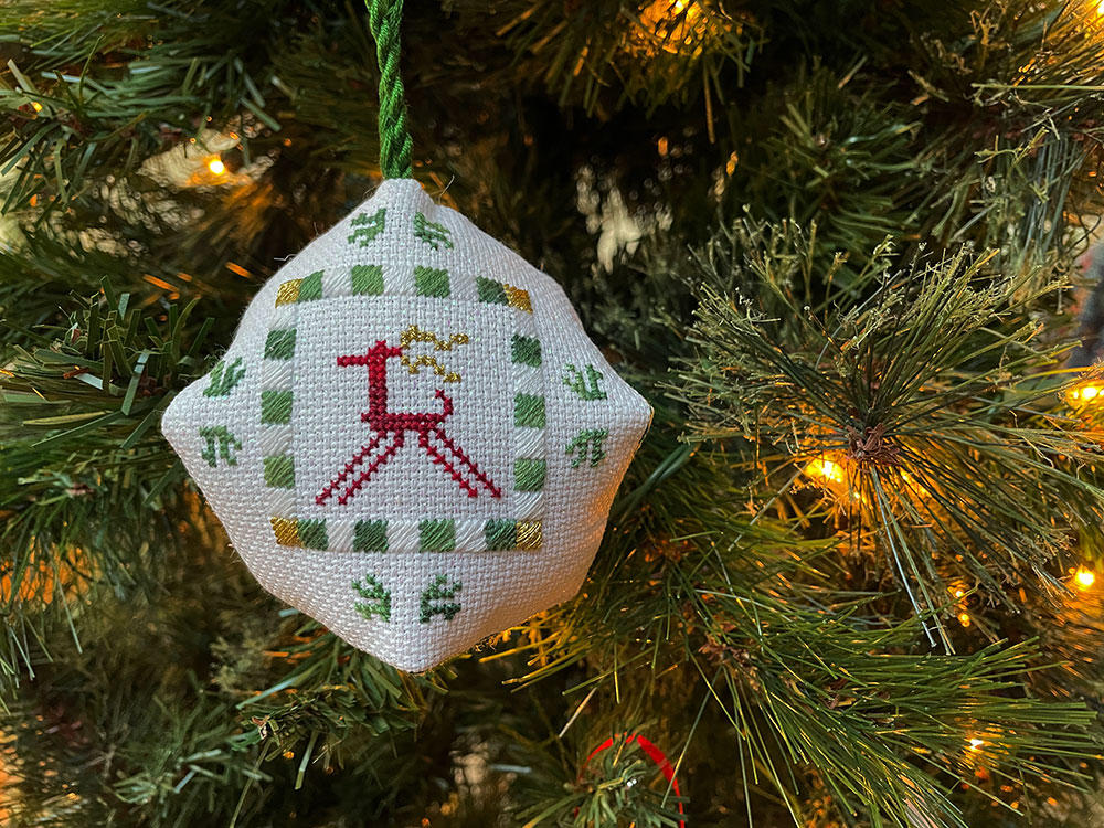 Send a Stitched Ornament for the 2023 Holiday Tree at EGA Headquarters
