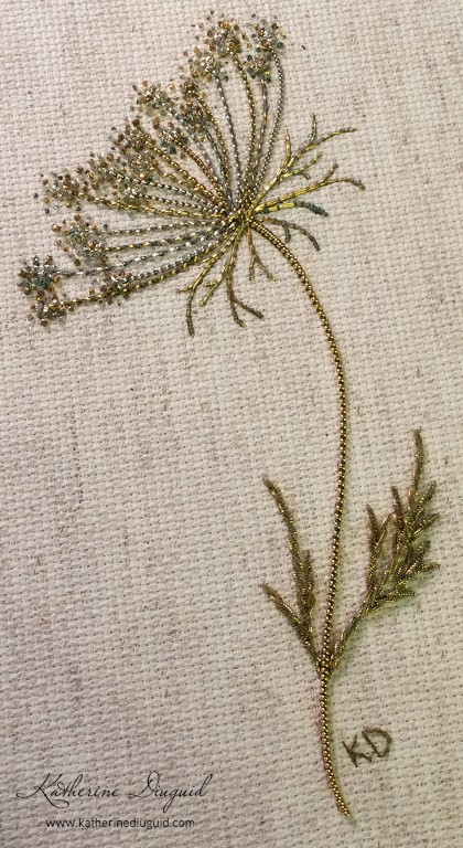 queen anne's lace embroidery kit