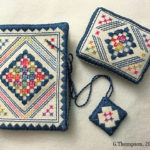 Stitch a beautiful hardanger embroidery set in our online class Hardanger Trio with Kim Beamish