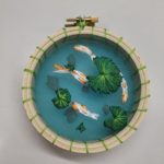 April 2022 Stitch-a-long: Create a breathtaking surface embroidery 3D Koi Fish Pond