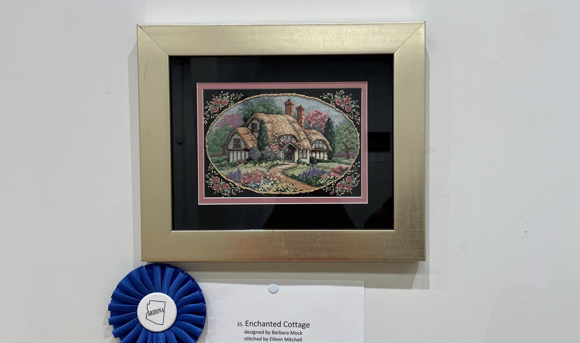 The Starlight Stitchers Chapter showcases beautiful embroidery at their Arizona Needle Arts Exhibit