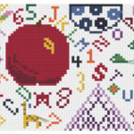 September 2022 Stitch-a-long: Stitch a colorful School Days Cross Stitch design