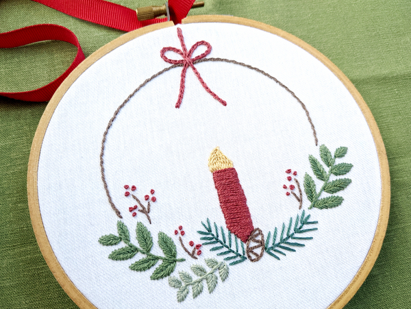 How to Finish an Embroidery Hoop - Wandering Threads Embroidery