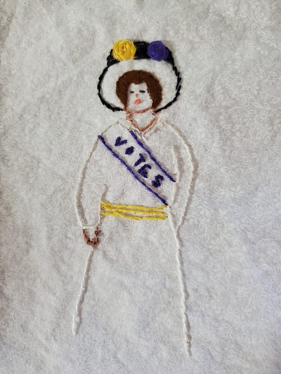 Embroidered Suffragette