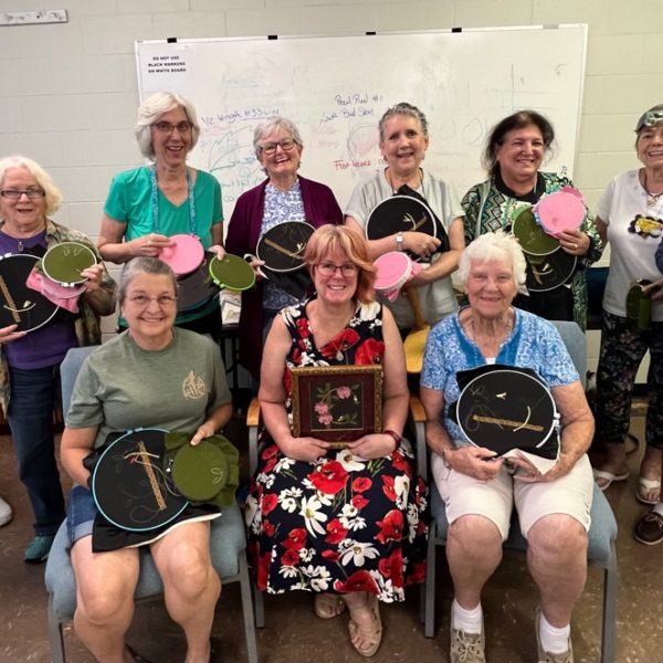 January 2022 Stitchalong Holly by Tanja Berlin Embroiderers’ Guild