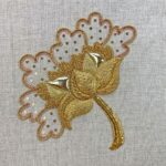 Goldwork Peony – Full