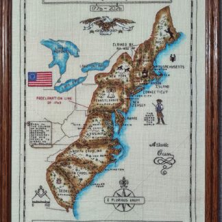 Online Studio Class: 1776 Commemorative Needlework Map