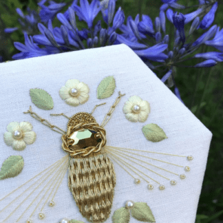 WinterStitch 2027: Goldwork Bee with Chrissie Juno Mann
